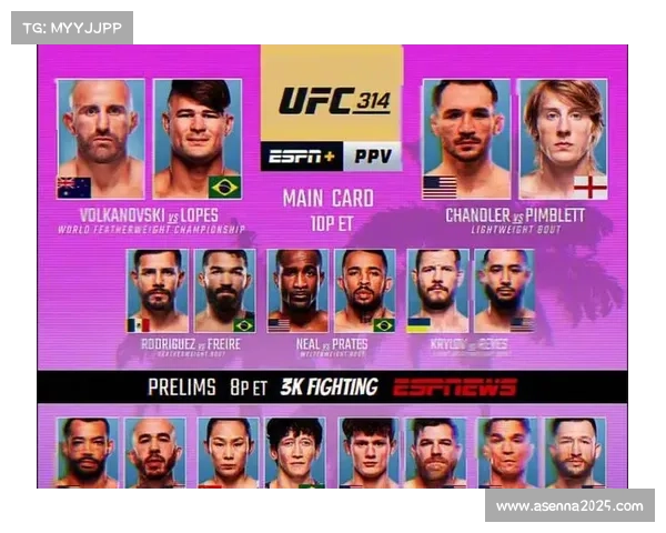 UFC 322副赛阵容揭晓，多场新秀对决为冠军战预热